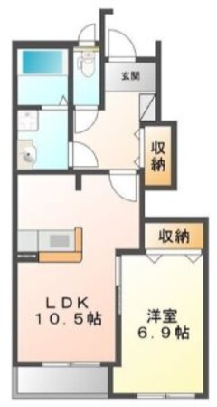 平田駅 徒歩32分 1階の物件間取画像